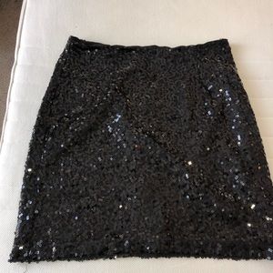 Black Sequin Tahiti Skirt